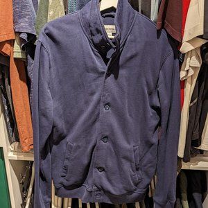 Frank & Oak button-up cardigan - navy blue